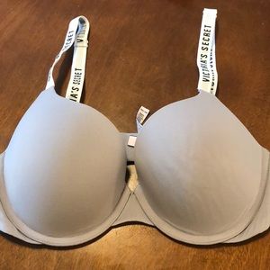 Grey Victoria’s Secret bra
